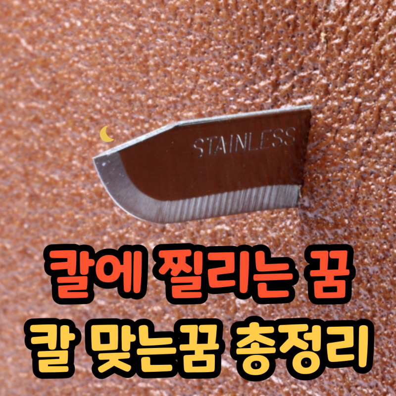 칼에 찔리는꿈 의미 총정리 칼 맞는꿈 상황별 해몽 한번에 해결