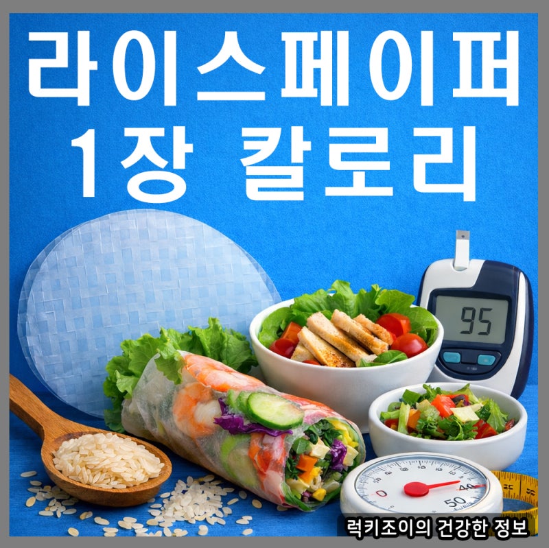 라이스페이퍼 1장 칼로리, 혈당과 다이어트 효능은?