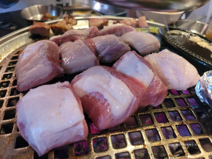  선릉 구워주는 돼지고기 맛집 동래정 선릉직영점 가브리살