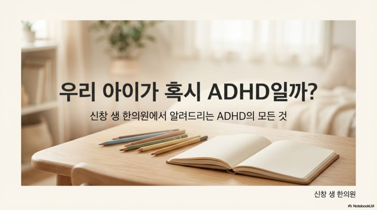  1편) ADHD 진단받았어요 - 한의사가 알려주는 ADHD의 정의와 현황 광주 ADHD 치료 한의원 신창동 수완지구 상무지구 첨단