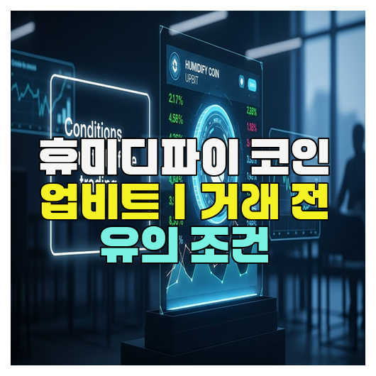  휴미디파이 코인 업비트｜거래 전 유의 조건