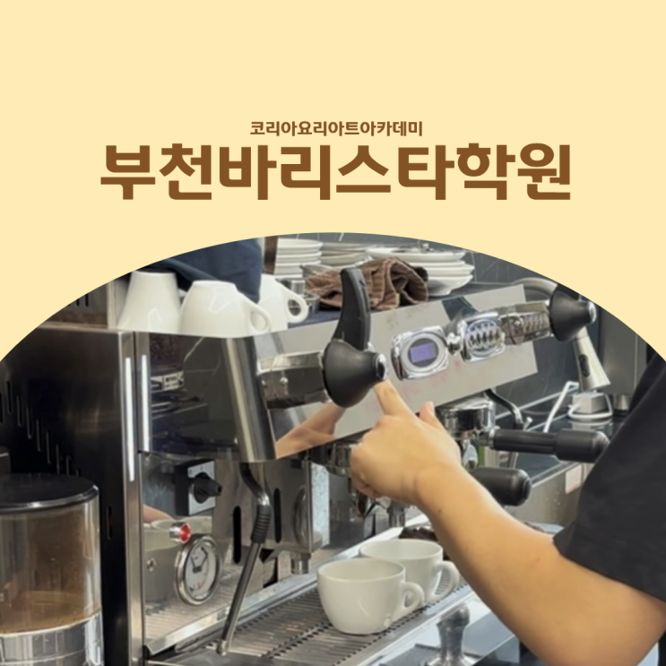  부천바리스타학원 SCA 국제 바리스타자격증 교육과정
