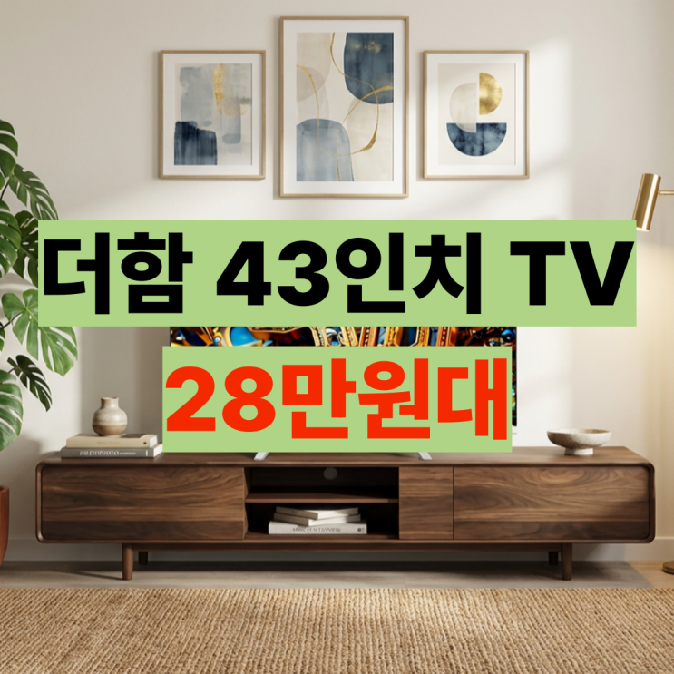  43인치 삼탠바이미 추천 더함 TV 가성비가 미침 이동식 티비 필독