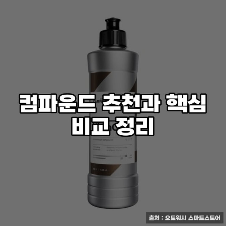  컴파운드 추천과 핵심 비교 정리