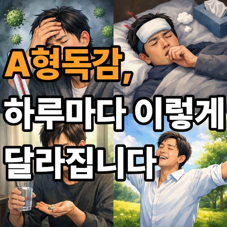  A형독감 증상 하루 단위 변화 총정리｜1일차부터 회복까지 흐름
