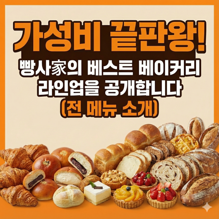  가성비 끝판왕! 빵사家의 베스트 베이커리 라인업을 공개합니다 (전 메뉴 소개)