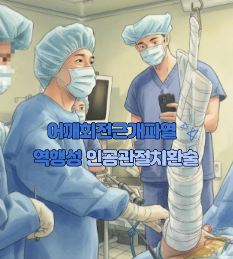  어깨 오십견 회전근개파열 증상 치료 역행성 인공관절치환술 이란?