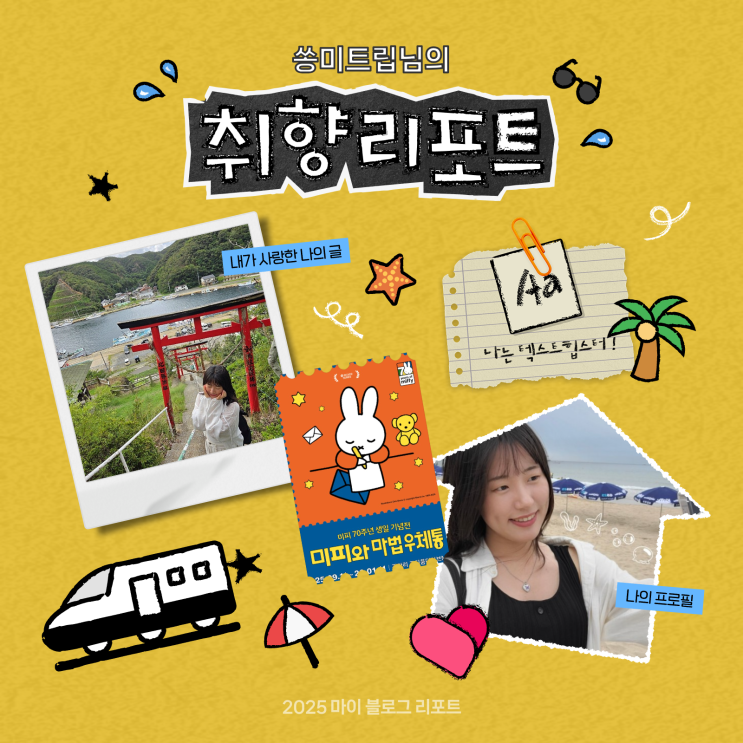  [2025 마이 블로그 리포트] 데이터로 채워보는 내 블로그 취향 리포트