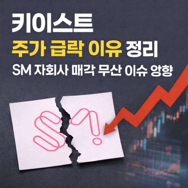 키이스트 주가 급락 이유 정리 SM 자회사 매각 무산 이슈 영향