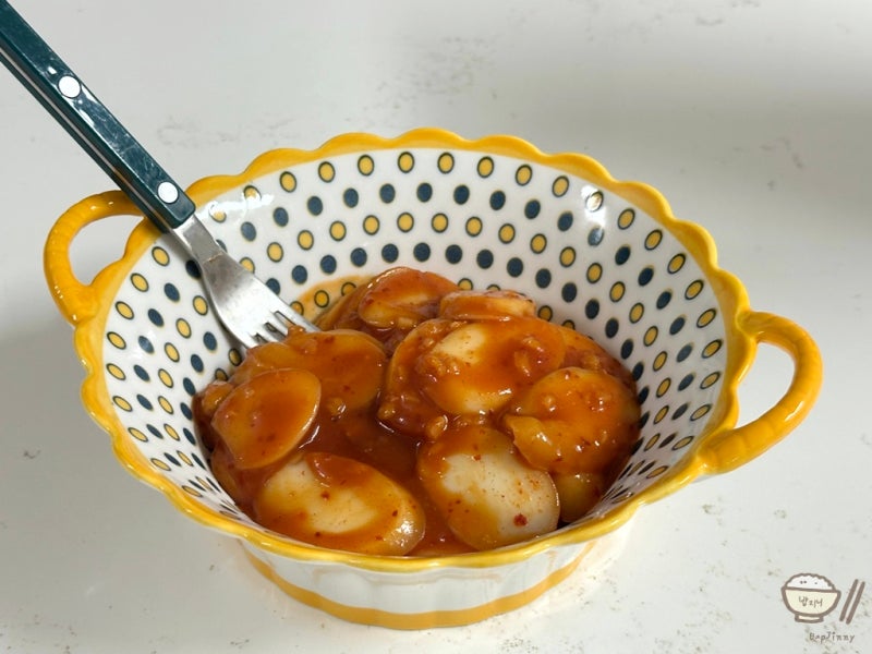 어린이 케찹떡볶이 레시피 새콤달콤 유아 간식 만들기