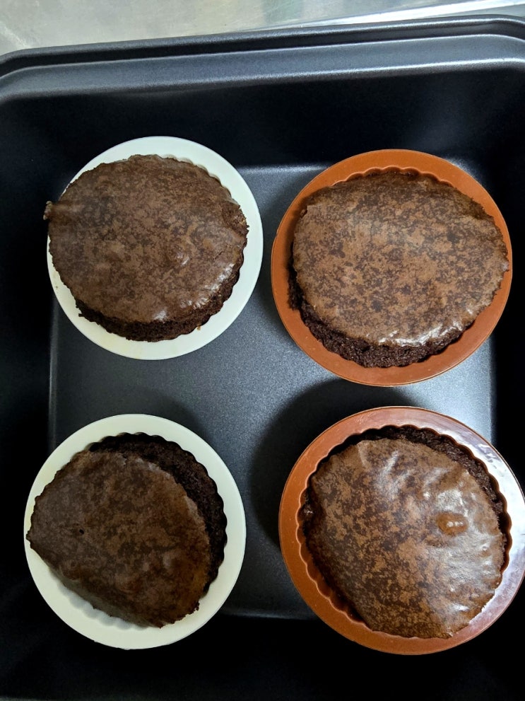  다이소 브라우니 믹스 맛 비교 후기, 오일 vs 버터