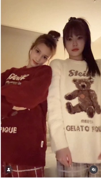 르세라핌 은채&케플러 휴닝바히에 파자마 패션은 젤라또 피케 잠옷 :: 겨울 홈웨어 코디