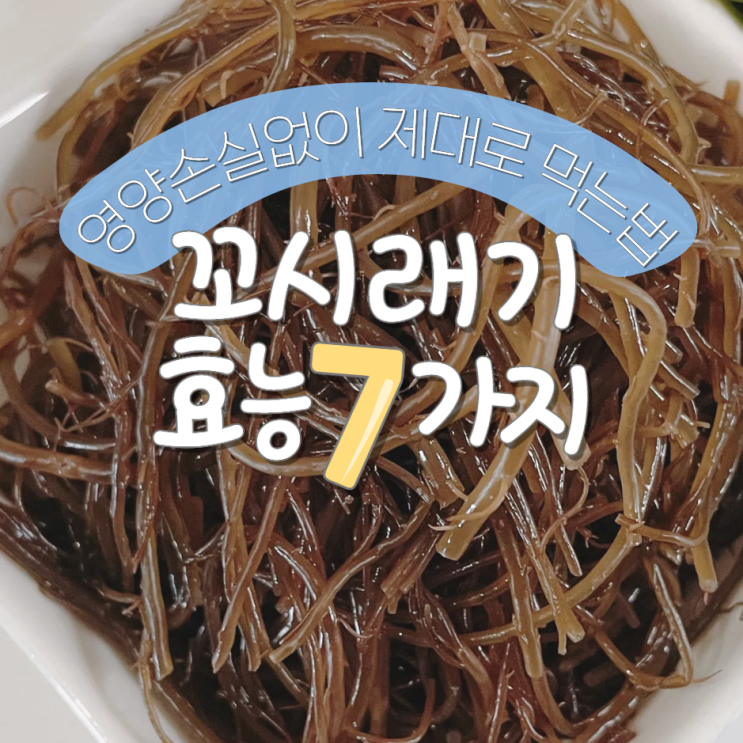  꼬시래기 효능 먹는법 톳 차이점?