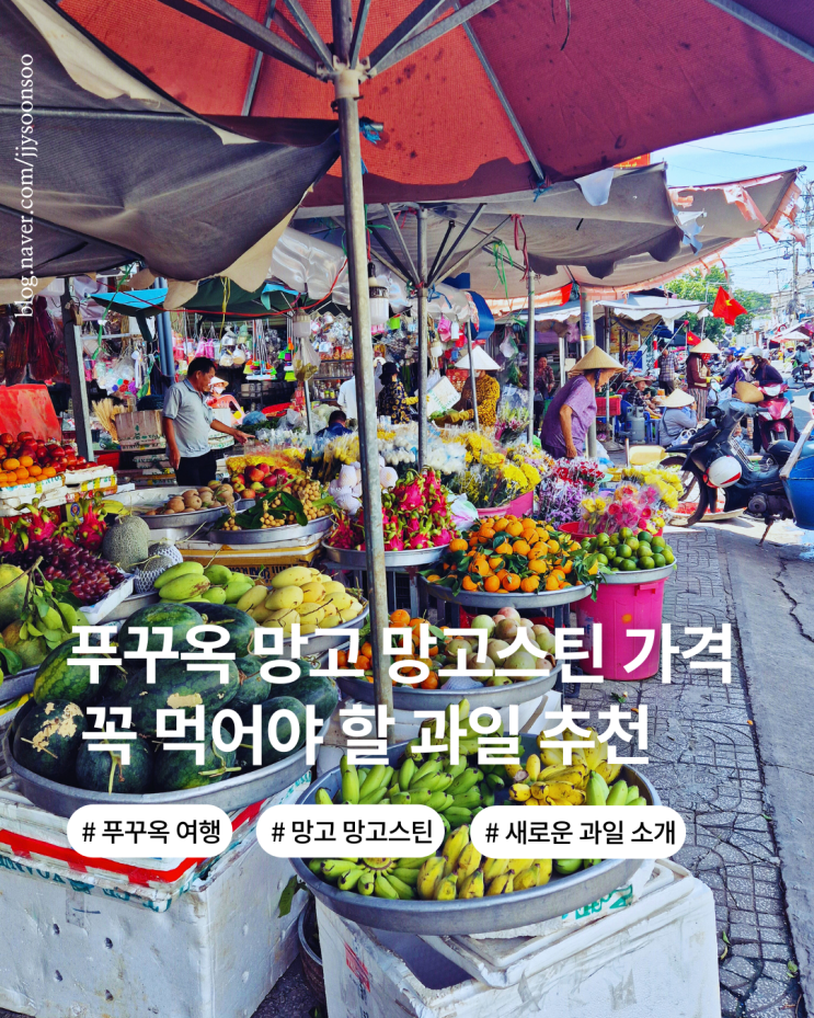  겨울 푸꾸옥 여행 망고 망고스틴 두리안 후기 가격 당도 새로운 과일소개