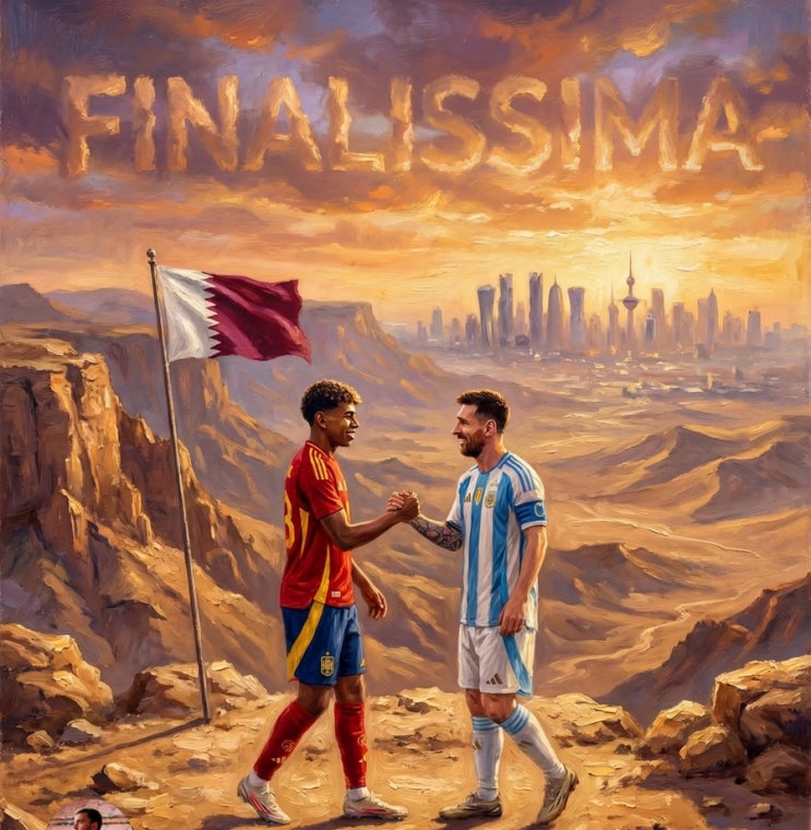 피날리시마(Finalissima) 스페인(<b>야말</b>) vs 아르헨티나(<b>메시</b>)... 