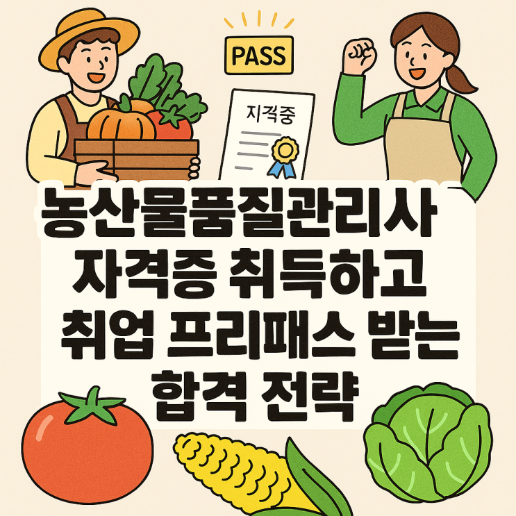  농산물품질관리사 자격증 시험 정리｜공무원 가산점과 활용처