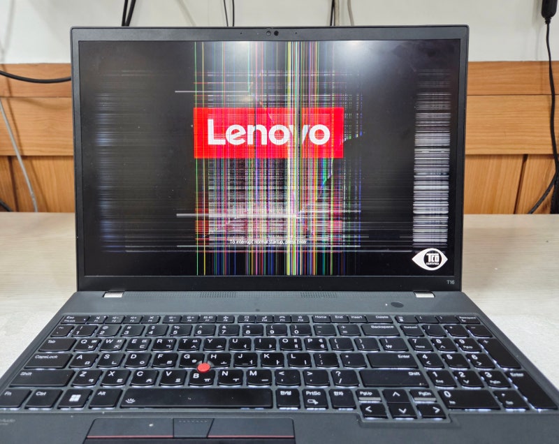 분당 레노버 노트북 액정 수리, LENOVO 씽크패드 T16 Gen1 화면 파손 저렴하게 해결한 썰