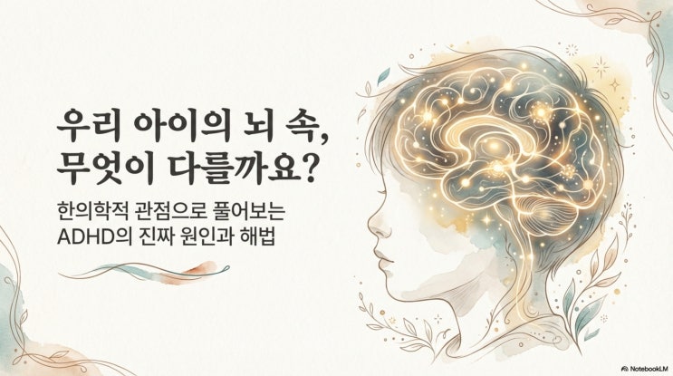  2편) ADHD 우리 아이 뇌 안에서 일어나는 일 - ADHD 신경생물학 쉽게 설명해드립니다 광주 ADHD 치료 한의원 신창동 상무지구 수완지구 첨단