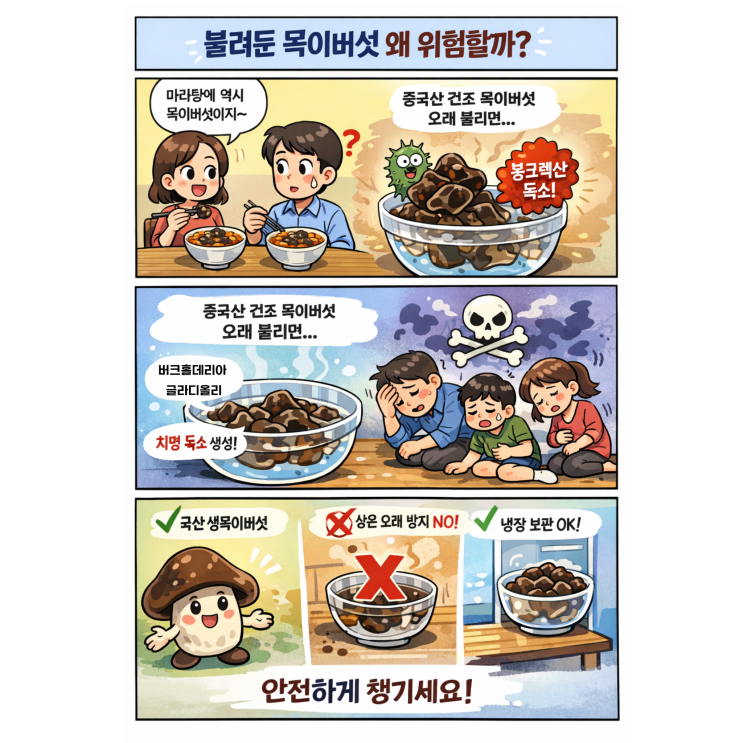  마라탕 집 ‘불려둔’ 목이버섯, 왜 위험하다는 말이 나올까?