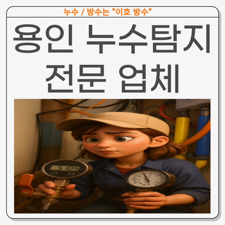  용인 누수탐지업체 풍덕천동 계량기 물샘 문제 온수배관이 문제였다!