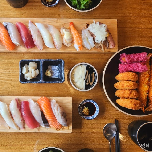  부산 하단 맛집 하단역 초밥 맛집 올타미스터스시 주말 점심 후기