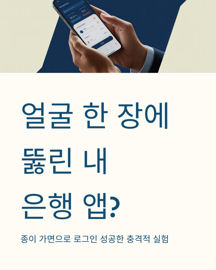  얼굴 한 장에 뚫린 내 은행앱? 쏟아지는 생체인증 보안 우려