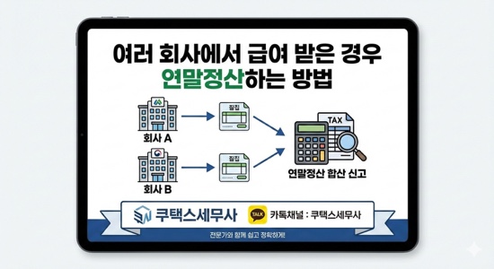  여러 회사에서 급여 받은 경우 연말정산하는 방법