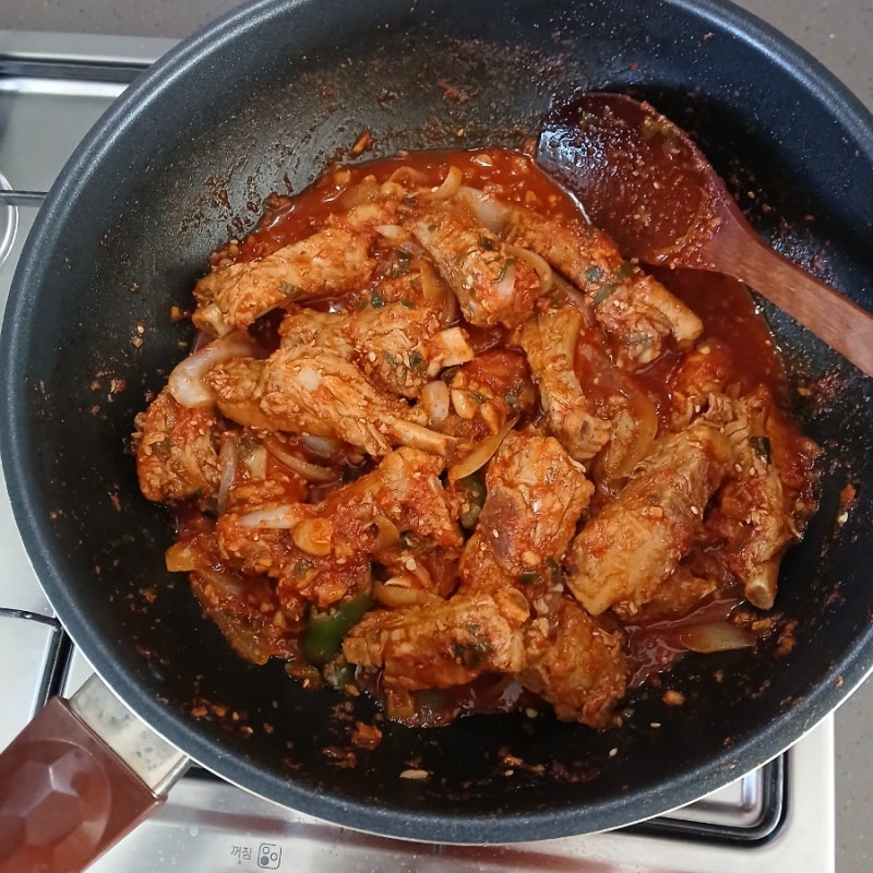 43. 매운 쪽갈비 레시피