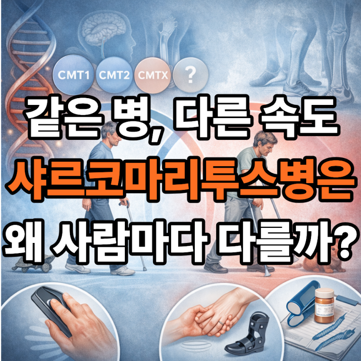   샤르코마리투스병 진행 속도, 개인차가 큰 이유