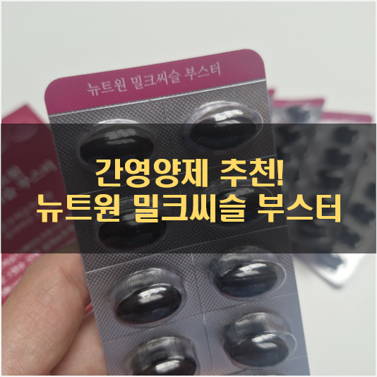 간 건강 챙기고 싶다면, 뉴트원 밀크씨슬 부스터!