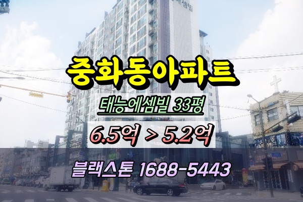  중화동 태능에셈빌 주상복합아파트 경매 33평