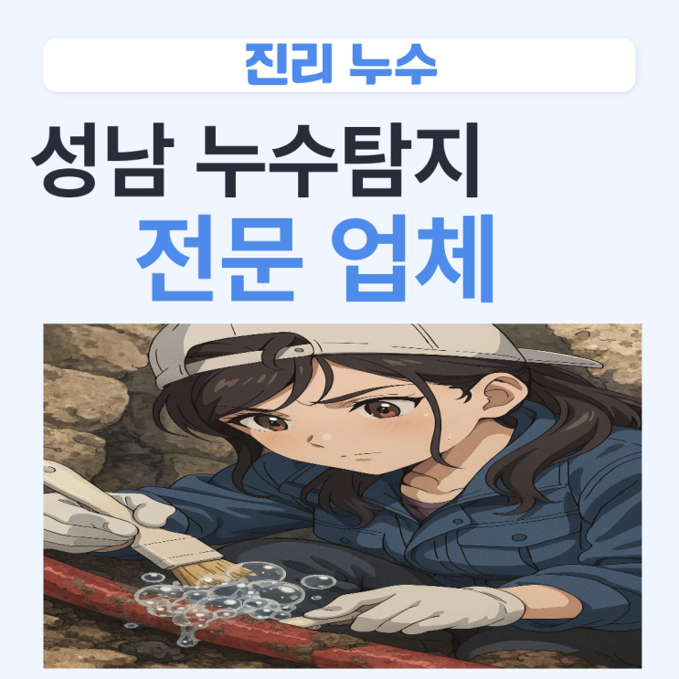  성남 누수탐지업체  분당 다세대주택 원룸 투룸 수도누수공사 전문업체