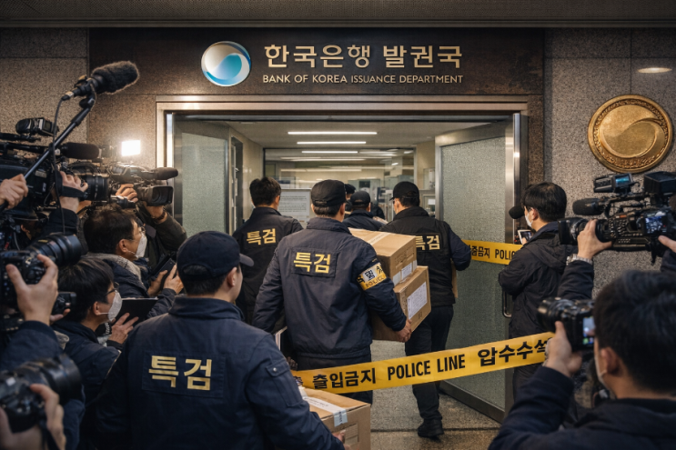 안권섭 특검, <b>관봉권</b> 띠지 폐기 의혹 첫 <b>강제수사</b>…<b>한국은행</b>... 