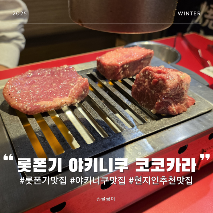  칸데오 호텔 근처 일본 현지인 맛집 도쿄 롯폰기 웨이팅 있는 야키니쿠 맛집 코코카라