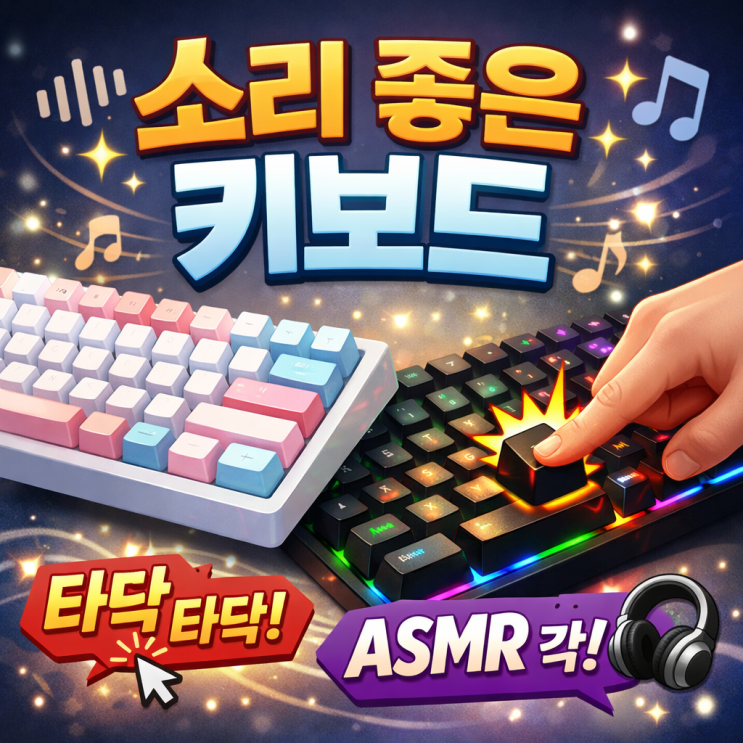  소리 좋은 키보드 추천!! 일할 때마다 귀가 녹아요