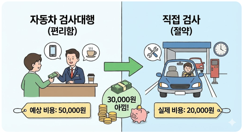 자동차 검사대행 비용, 직접 가면 진짜 얼마나 아낄까?