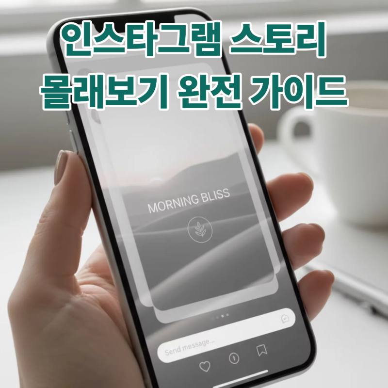 인스타그램 스토리 몰래보기 방법 총정리공개 계정·비공개 계정 상황별 실사용 가이드