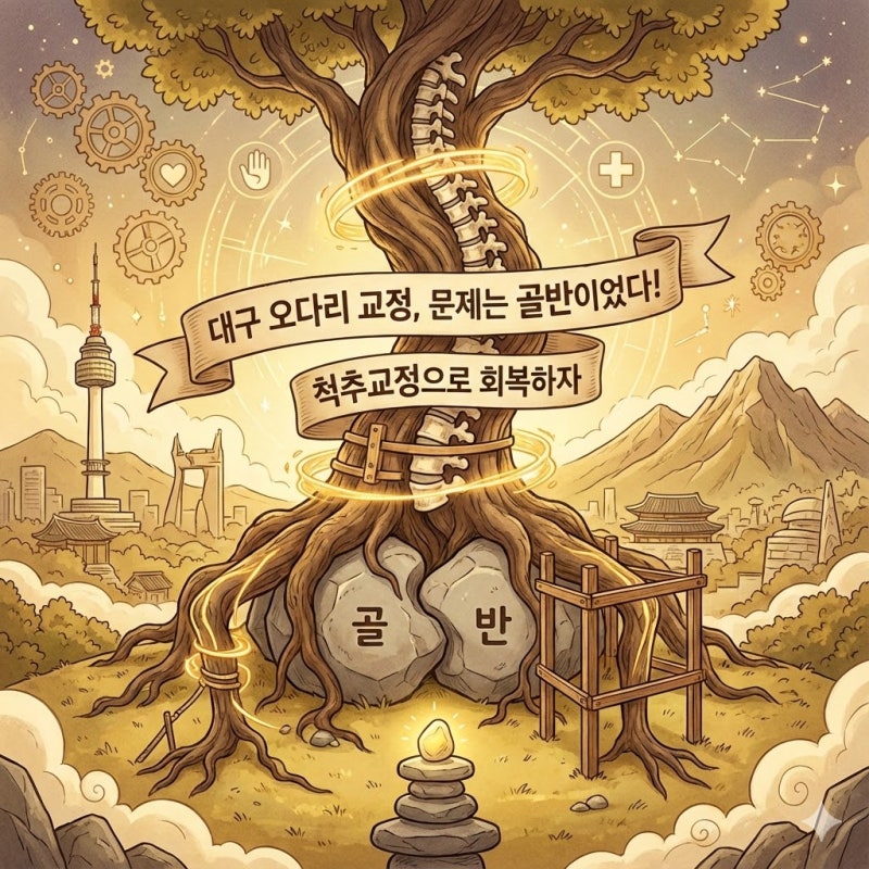 대구 오다리 교정, 문제는 골반이었다! 척추교정으로 회복하자