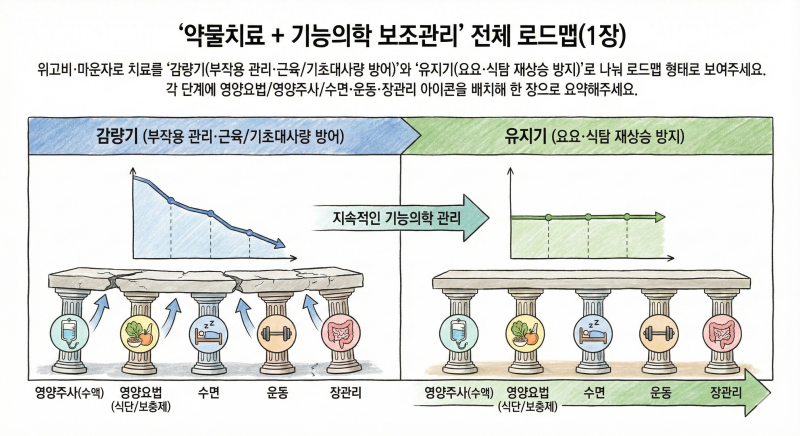 위고비·마운자로 치료를 더 “건강하게” 끝까지 가게 하는 기능의학적 주사·영양요법 결....
