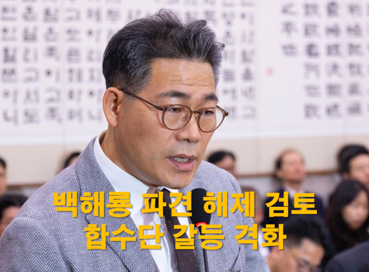 임은정 동부지검 합수단, <b>백해룡</b> 경정 <b>파견 해제</b> 검토.. 수사팀... 