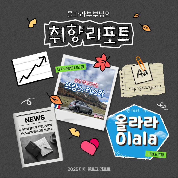  [2025 마이 블로그 리포트] 데이터로 채워보는 내 블로그 취향 리포트