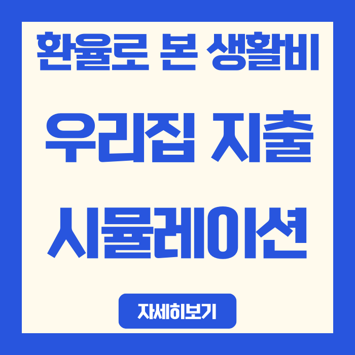  환율 1480원, 인천 4인가구 월평균 생활비 13만원 더 나가는 이유