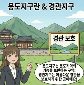  용도지구 경관지구 고도지구 방화지구 방재지구 보호지구 뜻 차이점