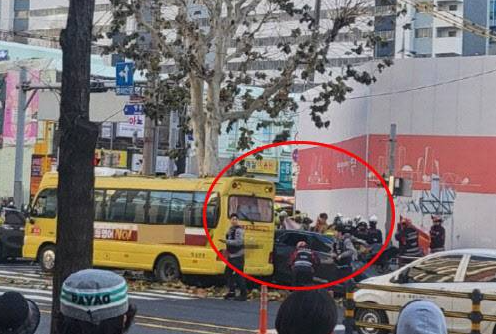 서울 영등포구 양평역 인근 <b>역주행</b> <b>학원버스</b> <b>사고</b>