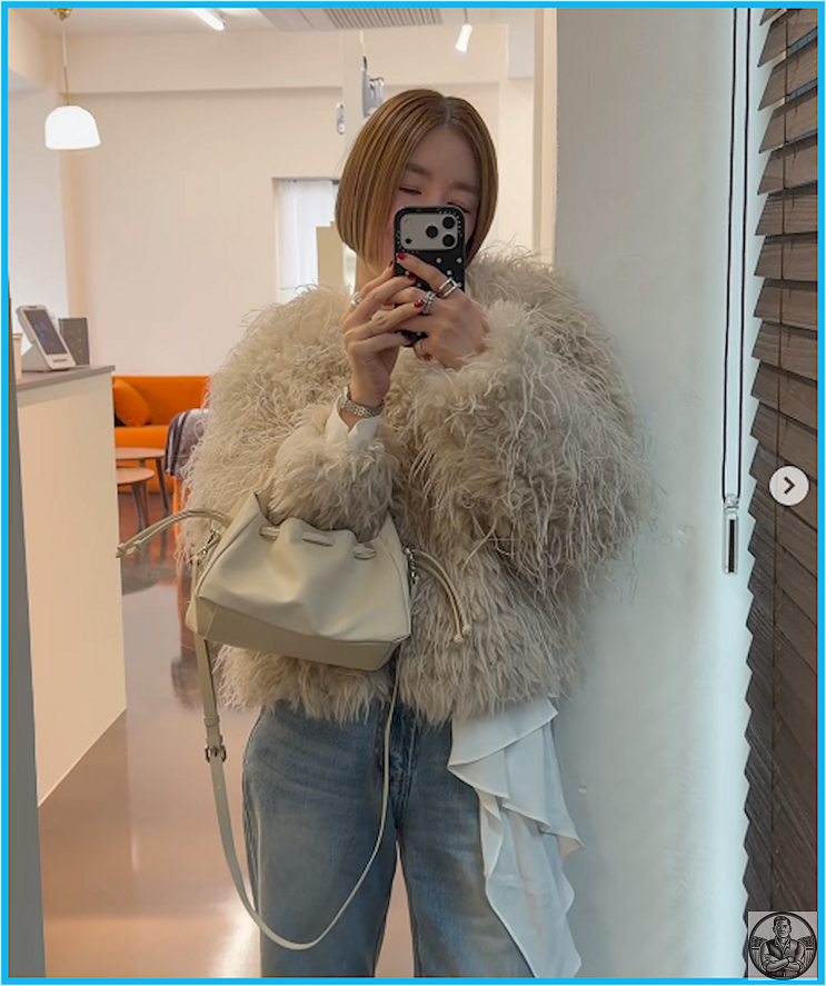  디바 이민경 근황, 털날림 걱정 없는 퍼자켓 코디 비결