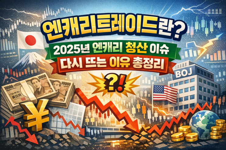  엔캐리트레이드란? 2025년 엔캐리 청산 이슈가 다시 뜨는 이유 총정리