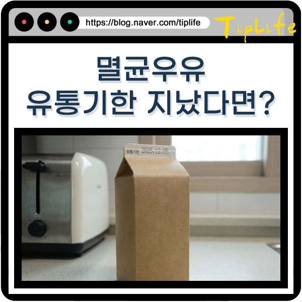 멸균 우유 유통기한 지난거 활용법 (미개봉도 먹으면 배탈날까?)