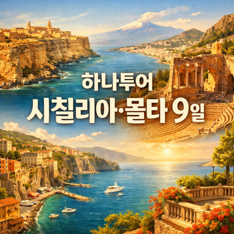  ️ 하나투어 패키지로 떠나는 시칠리아·몰타·이탈리아 남부 9일, 일정부터 가격까지 