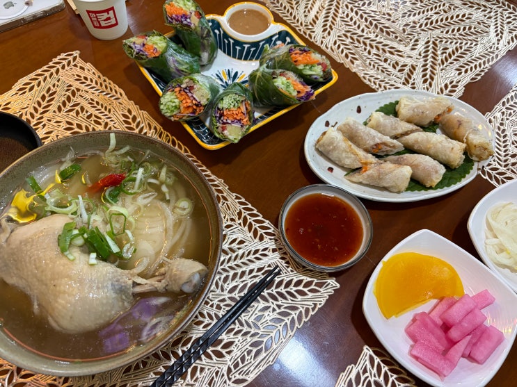  봉담 쌀국수 맛집 포앤박 봉담쌀국수_몸보신 닭반마리 쌀국수와 반미