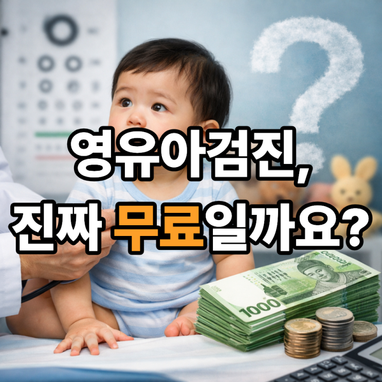   영유아검진 비용, 정말 전액 무료일까?｜부모가 헷갈리는 진실 정리